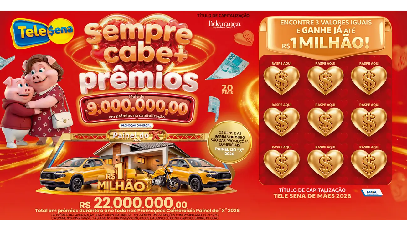 Tele Sena de Mães/2026 Banner da Tele Sena de Mães/2026